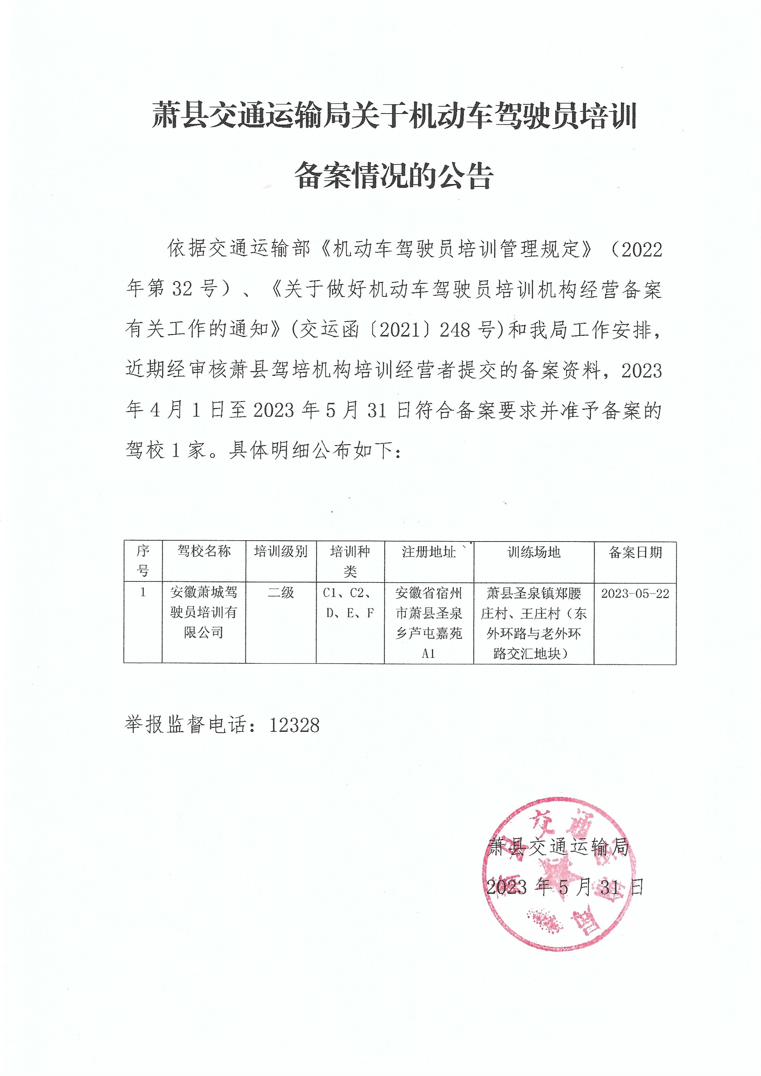 萧县最新驾驶员信息概览