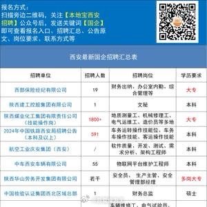 西安最新招聘信息汇总，职业发展的黄金之地探寻